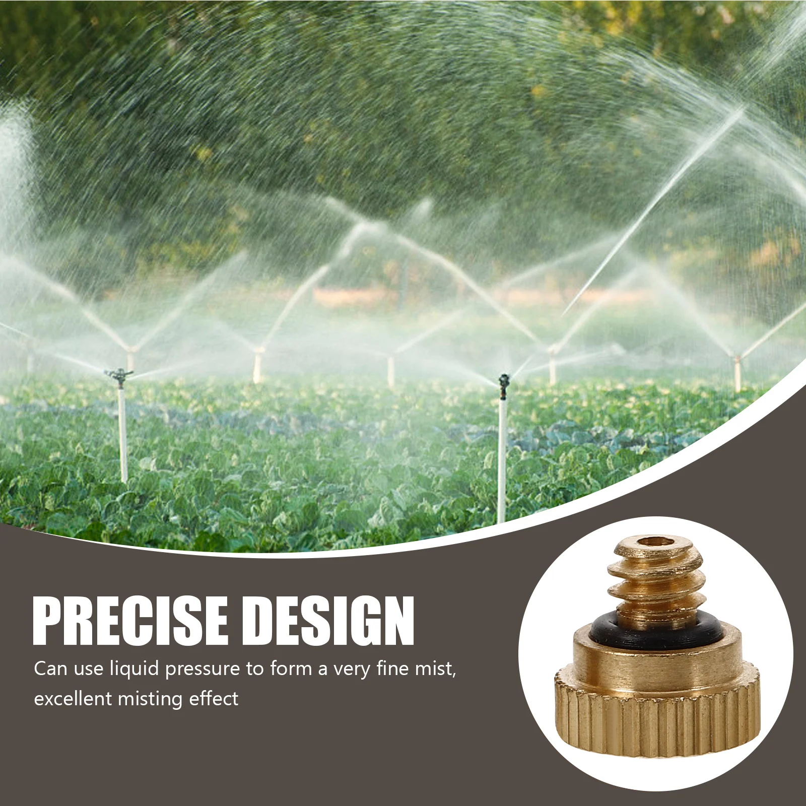 

30Pcs 0.3mm Brass Misting Nozzle Atomizing Spray Mister for Outdoor Cooling Dust Removal Landscape Humidification System