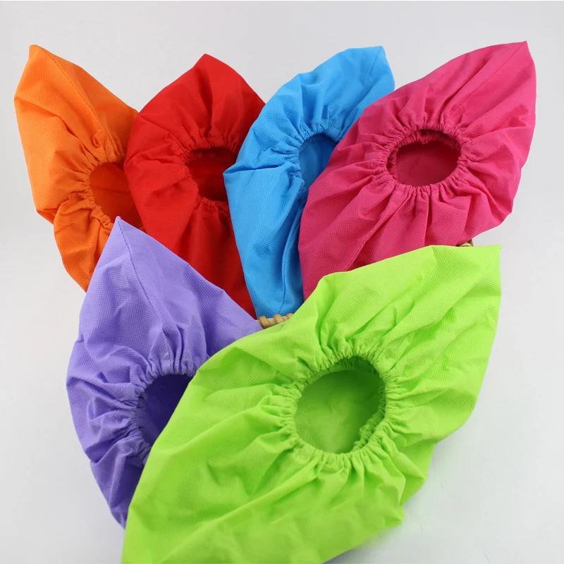 Reusable Shoe Covers New Non-woven Shoe Cover Household Large Thick Washable Shoes Covers Non-slip Shoe Cover Guests Use