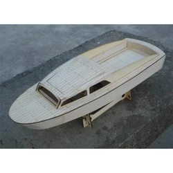 Wooden Ship Model Assembly Kit British Deep V Yacht Basswood Ship Model DIY Handmade Ship Building Model Toy Gift Collection