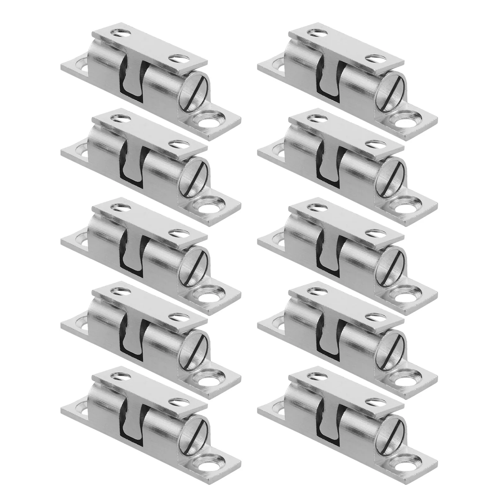 

10 шт. Металлические роликовые фиксаторы для дверей шкафов, медные, бесшумные, с функцией плавного закрывания, надежные защелки для кухонных шкафов, гардеробов и тумб