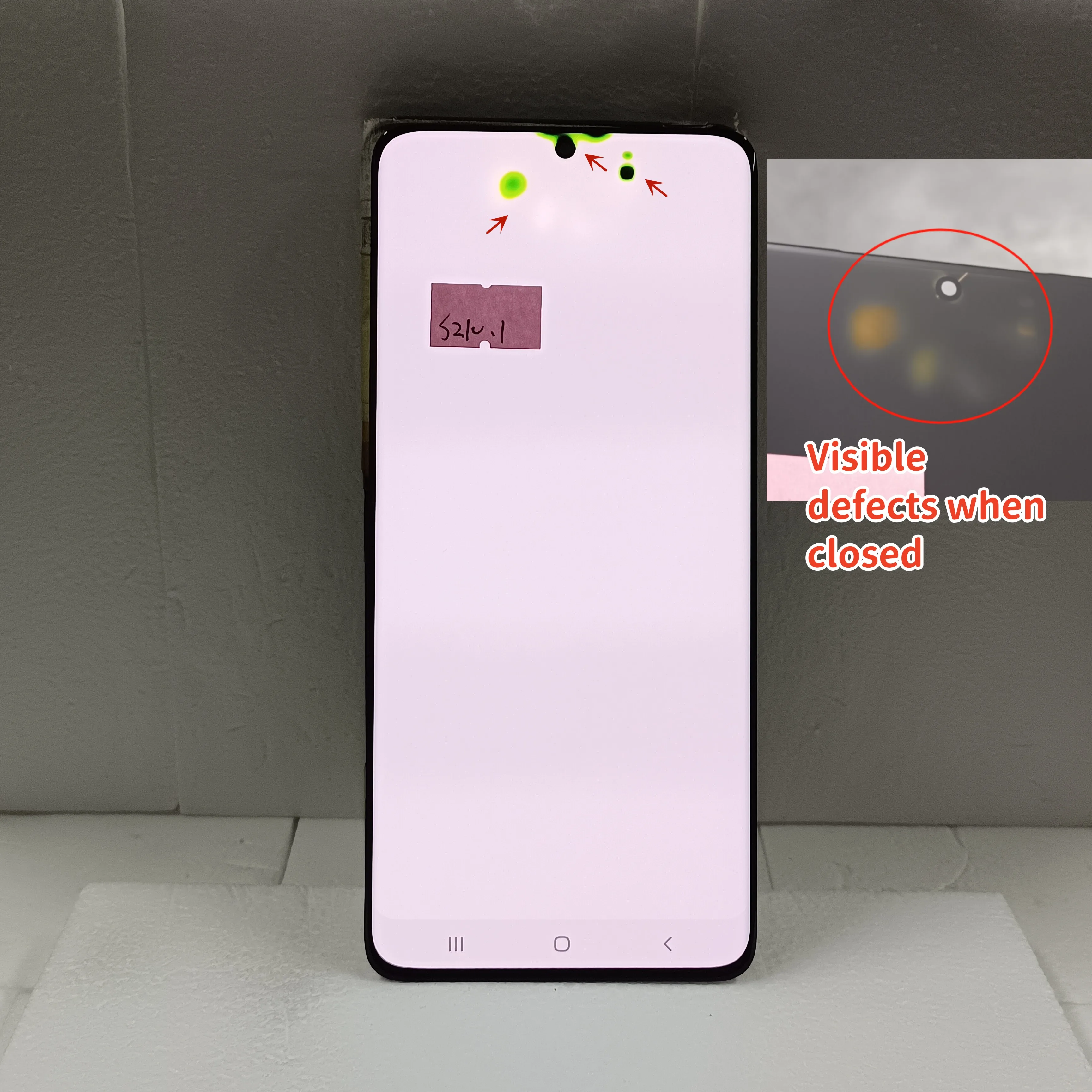 

6.8''100% Test AMOLED For Samsung S21 Ultra G998 G998u G998b G998f/ds Lcd Display With Dots Touch Screen Digitizer Replacement