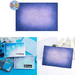 Sparkling Snowflakes 3D Embossing Folder and Matching Dies for Adding Textured Detail To Paper Crafting Card Making Supplies