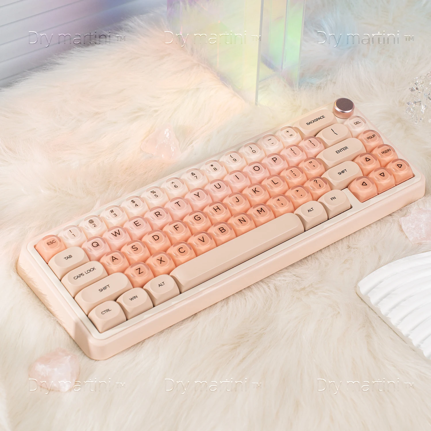 

Foundation Liquid Key Caps with Frosted Ice Penetration PC, PBT Round MO Mechanical Keyboard Ball Caps