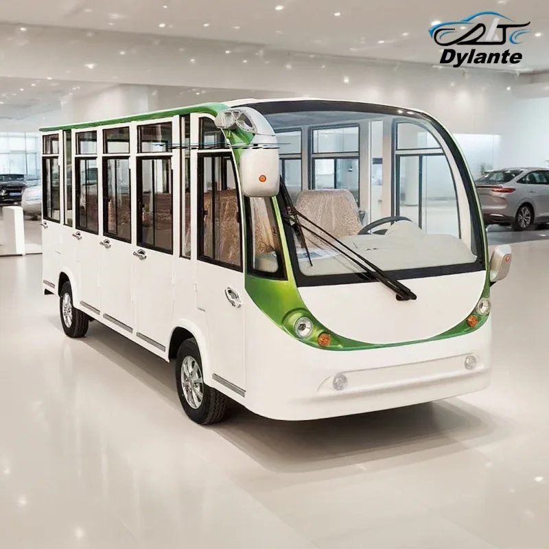 Straßenzulassungsrücklichter und Notfallblinker für Elektroautos, elektrischer Touristenbus, neue Bluetooth-Lautsprecher für sicheres Sightseeing-Bus