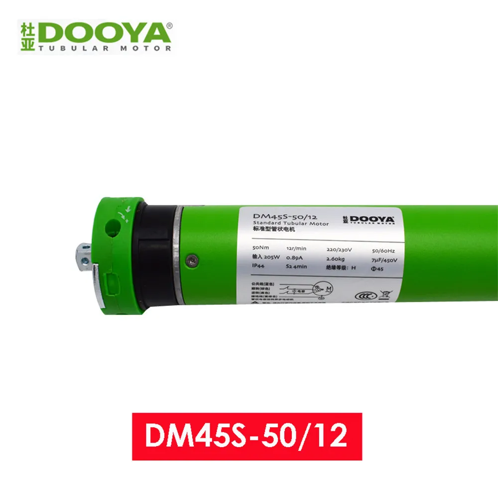 Imagem -03 - Dooya-motor Tubular de Rolamento Motor para Persianas Canopy Sistema de Elevação Dm45r Dm45s 50hz 60hz 220 v 230v 50hz 60hzrf433 Fios