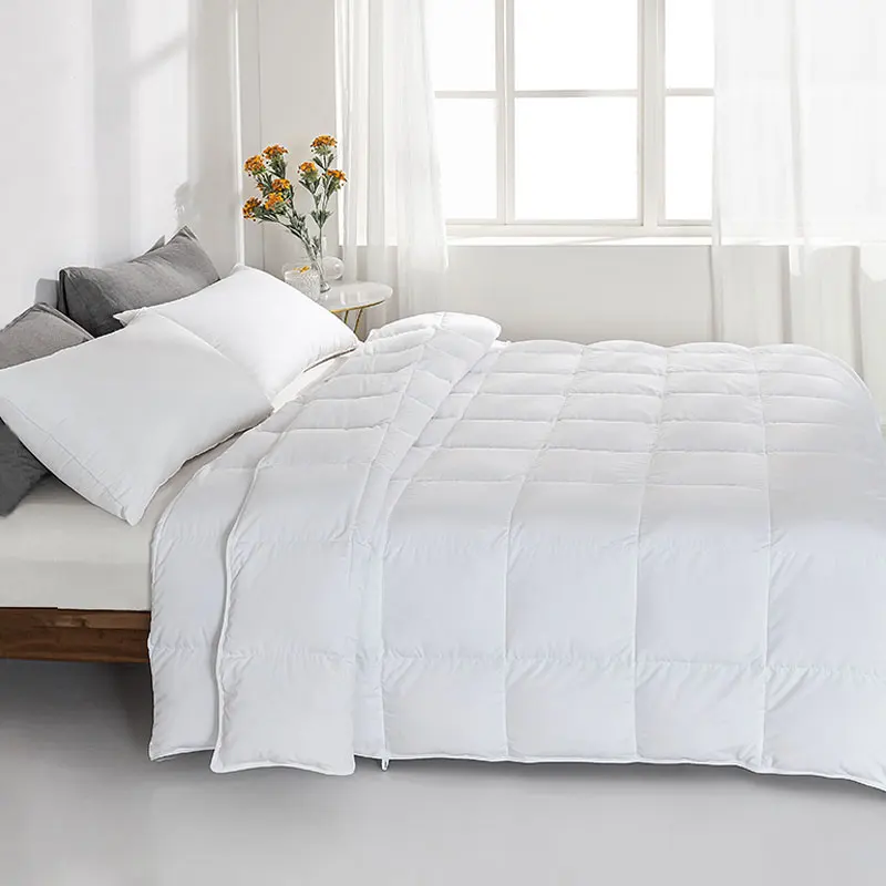 100% Goose Down Duvet Insert All Season Down Comforter Winter Blanket 100% Cotton Cover 700 Fill Power King Size