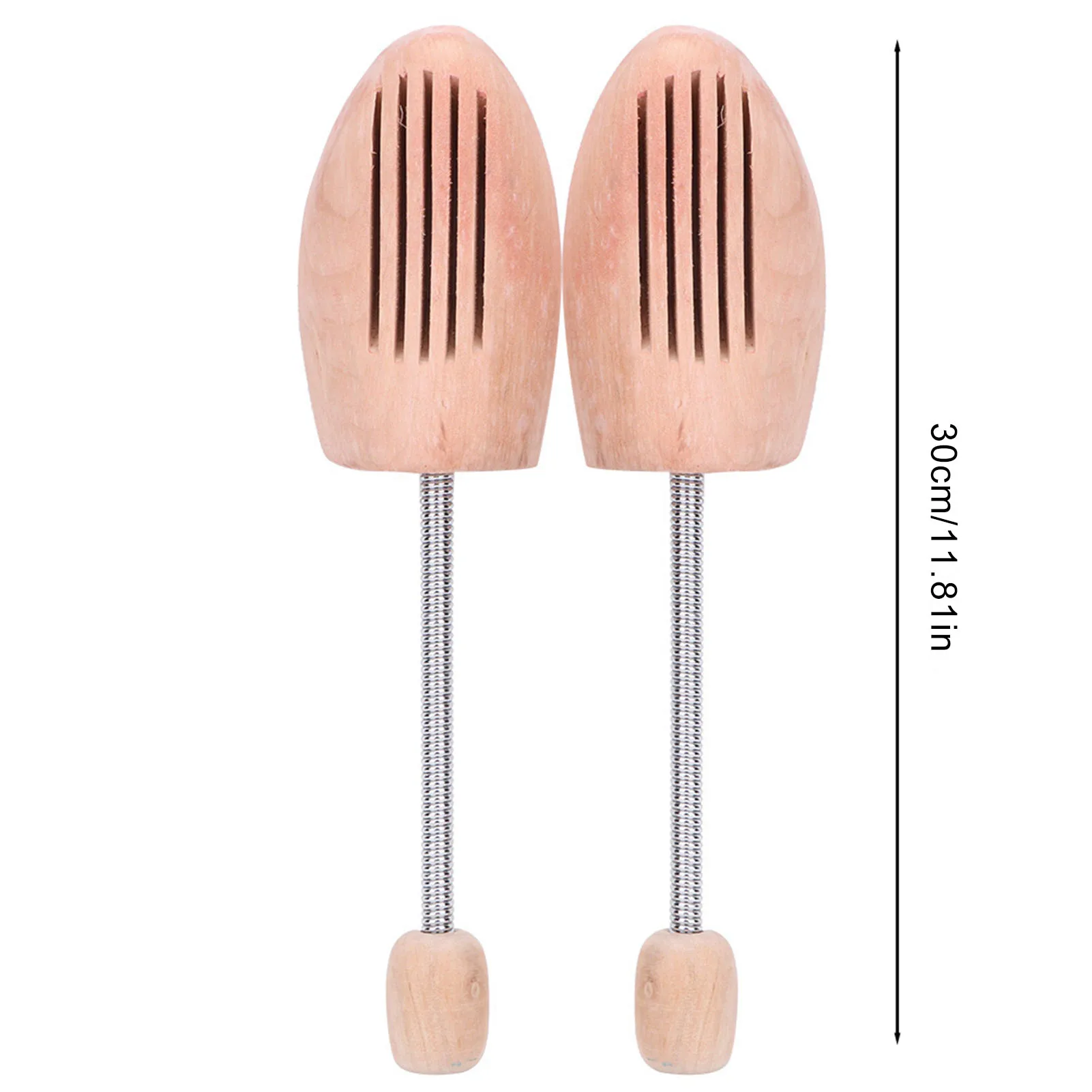 ZK20 2 Stuks Hout Anti Vervorming Anti Rimpel Vrouwen Mannen Schoen Boom Keeper Met Lente Kolom (39 40)