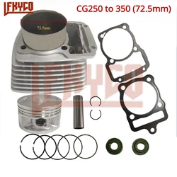 350CC 72.5mm Big Bore Motorcycle Engine Cylinder Piston Gasket for Honda CG 250 CG250 Upgrade To CG350 ATV Equipment Accessories