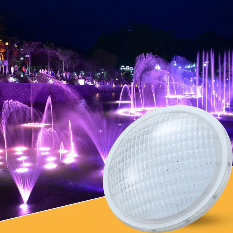 Imagem -03 - Rgb Piscina Luz Ac12v 20 36 45w Ip68 Subaquática Branco Quente Conduziu a Lâmpada Lagoa à Prova Impermeável Água Luzes de Natação Iluminação Spotlight