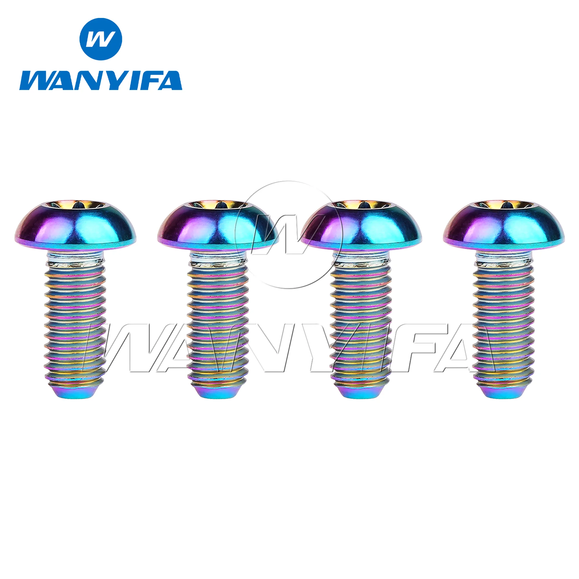 Wanyifa Titanium Bolt M5x10 12mm T25 Torx Head Screw for Bicycle Water Bottle Cage Cycling Bike Accessory 4pcs/10pcs