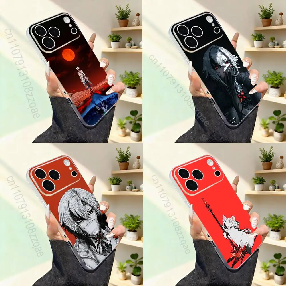 

G-Genshin Impact ArlecchinoS For iPhone 11,12,13,14,15,16,17,Pro,Max,Plus,Mini,SE4,E Phone Case With Magsafe Wireless