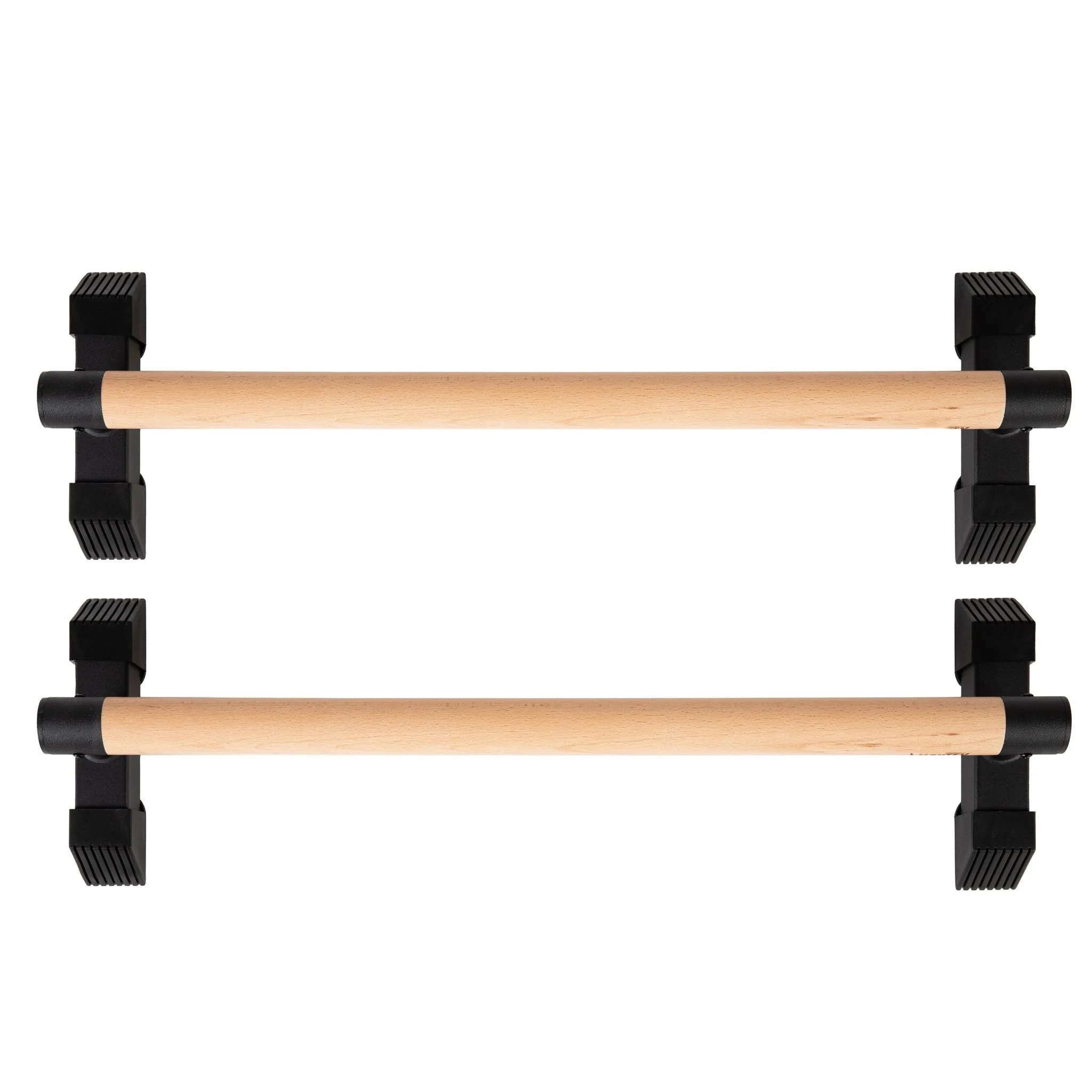 HYBRID  Steel Parallettes Wooden Push Up Stand Dip Bar Equalizer Bar Chin Up Bar Muscle Strength Exercise