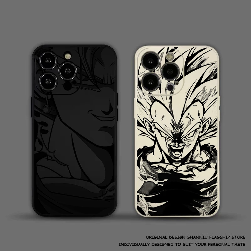 G-gokus D-Dragons Balls For iPhone 15 14 13 12 11 Pro Max Mini X XR XS Max 14 15 Plus Phone Case Funda Liquid Silicone Back