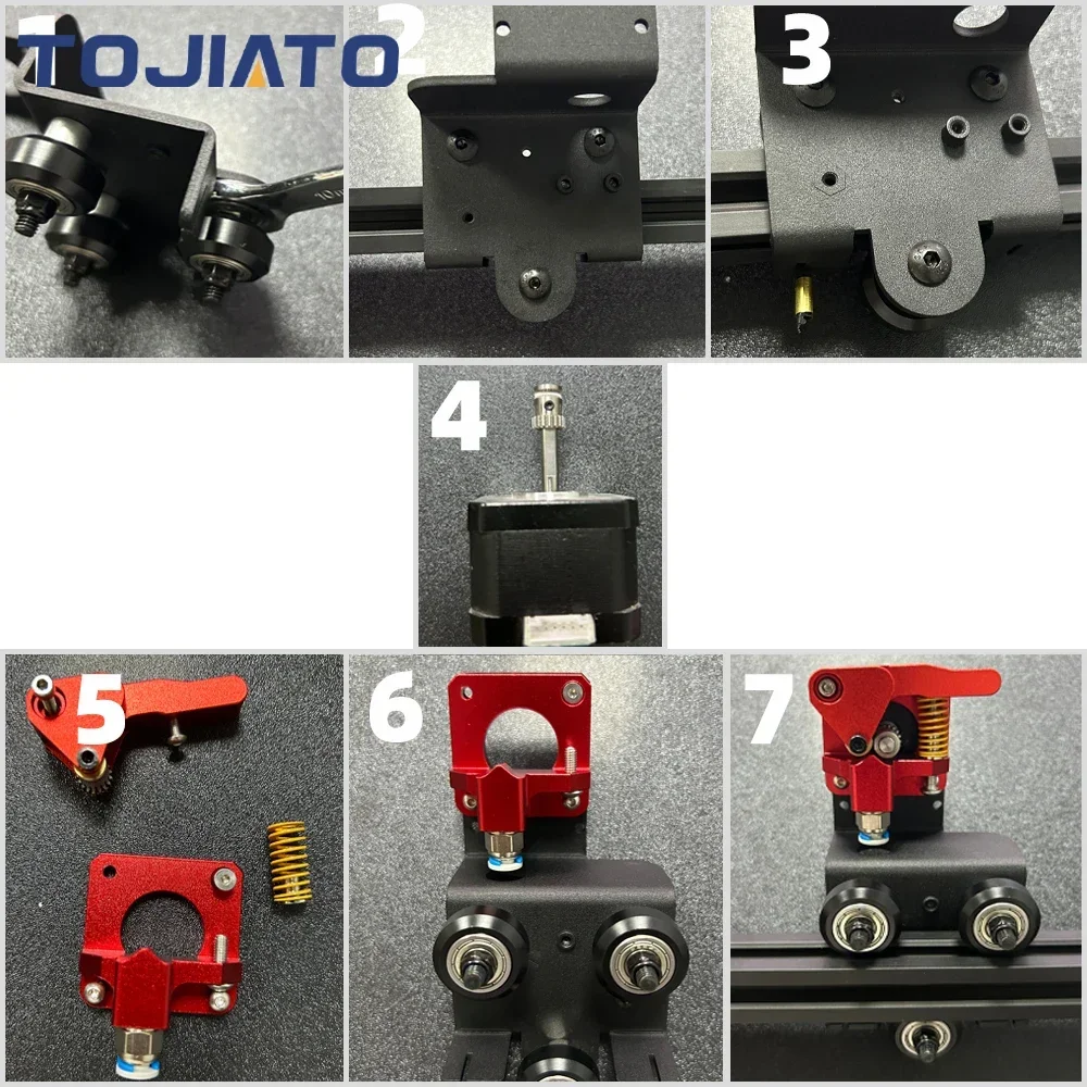 Upgrade Direct Drive Dual Gear Extruder Support Plate,Easy Print Flexible Filament for Creality Ender-3 CR-10 Series