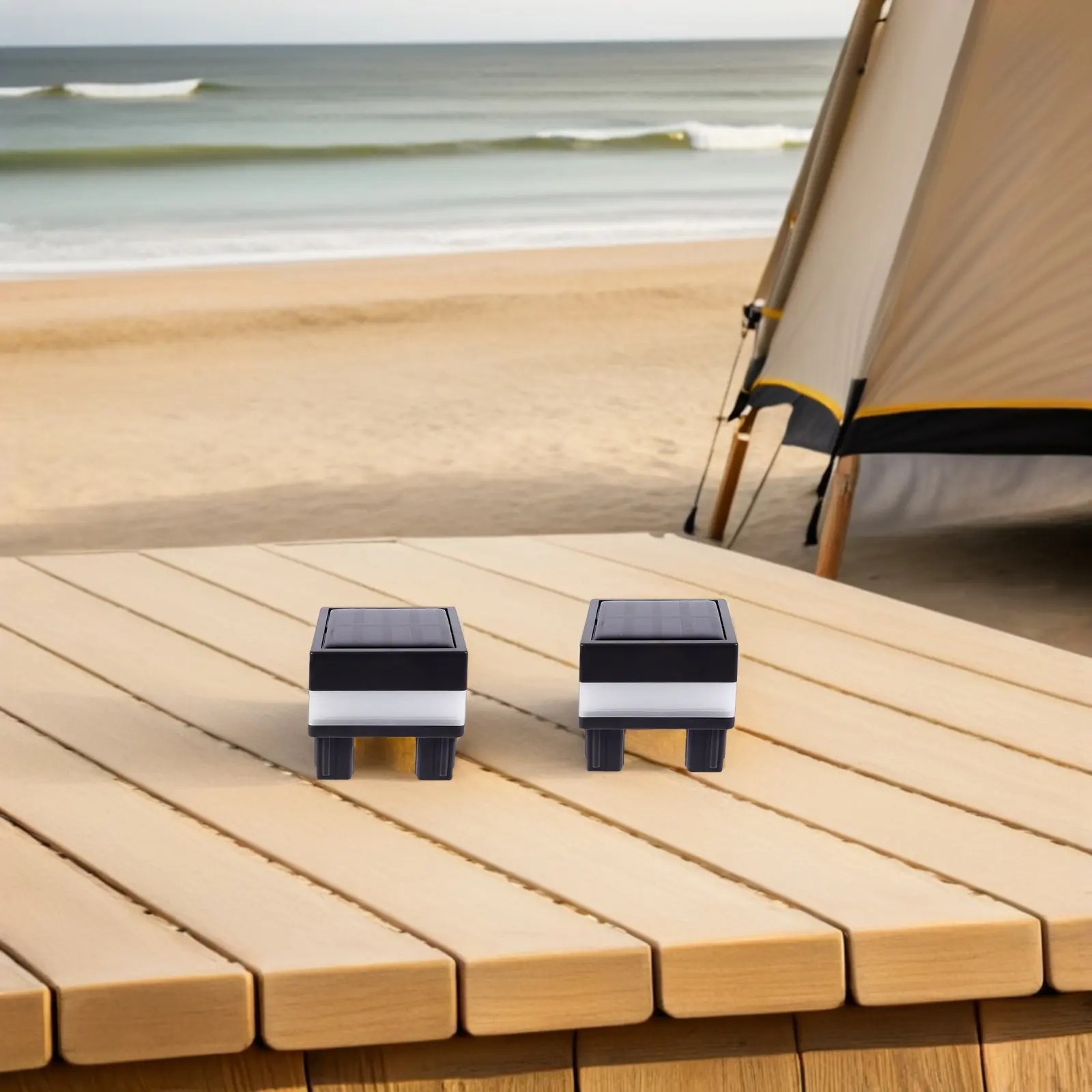 

2 шт. солнечных светильников для столбов, водонепроницаемые, для сада, забора, дорожек, двора, террасы, колонн, освещения