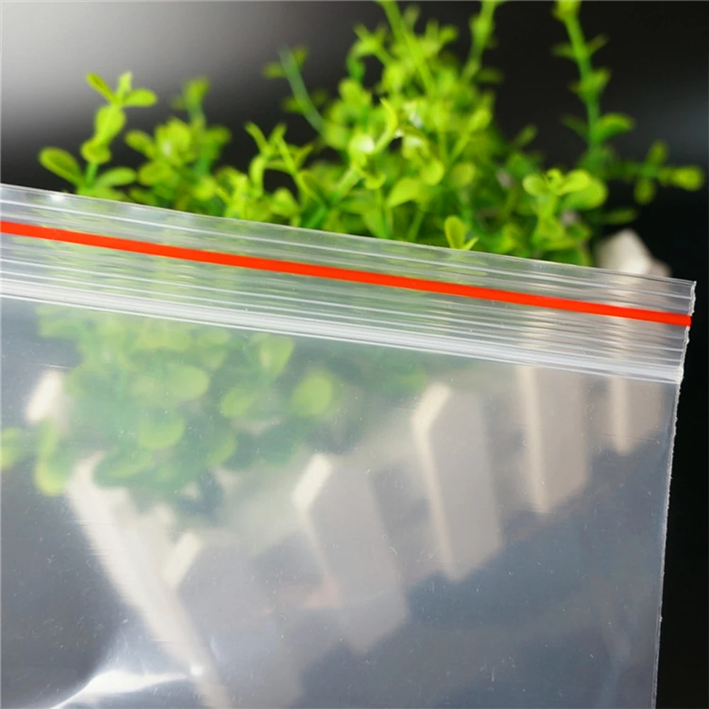 

500pcs Transparent Zipper Sealed Bags Plastic Storage Pouches Packaging Bags For Food Jewelry Coins Nuts Beans 7X10Cm