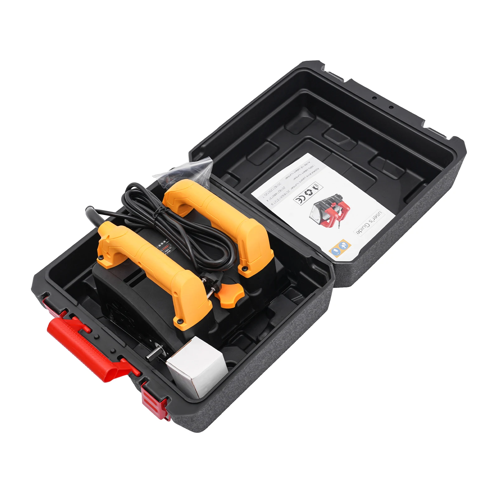 قاطعة خرسانة 1200 وات مطارد حائط 4000 دورة في الدقيقة عمق قابل للتعديل 1-4 مم قاطع مشقوق لمجارف الجص الرملي والجدار الأسمنتي