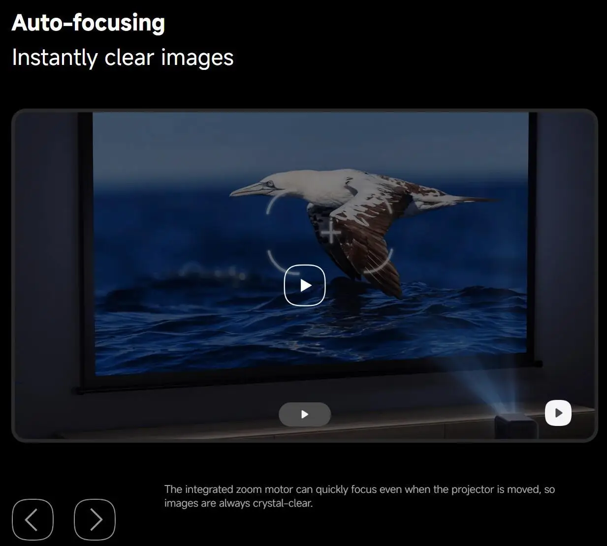 Xiaomi Smart Projektor L1 Pro, Google TV 400 ISO-Lumen, 1080p physische Auflösung, Autofokus und automatische Keystone-Korrektur, Dolby-Audio – Detail 8