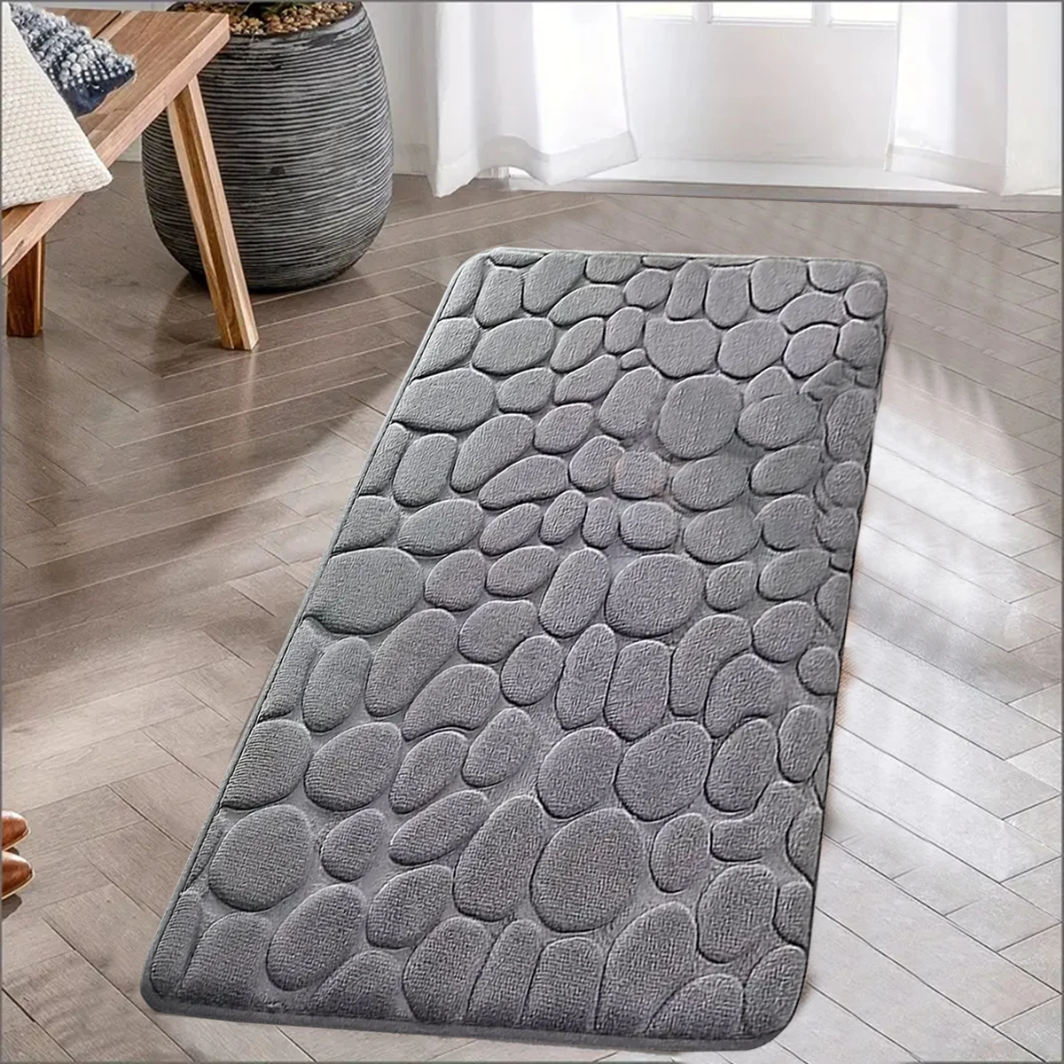 Each size Pebbles kitchen carpet non slip absorbent kitchen floor mat floor mat machine washable soft carpet