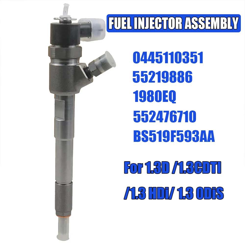 

NEW Diesel Fuel Injector for Fiat 500 PANDA DOBLO PUNTO Ford VAUXHALL OPEL COMBO 1.3D 1.3 TDCi 0445110351 Auto Engine Parts