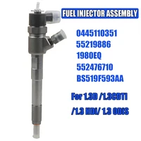Nuevo inyector de combustible diésel para Fiat 500 PANDA DOBLO PUNTO Ford VAUXHALL OPEL COMBO 1.3D 1.3 TDCi 0445110351   Piezas del motor automático