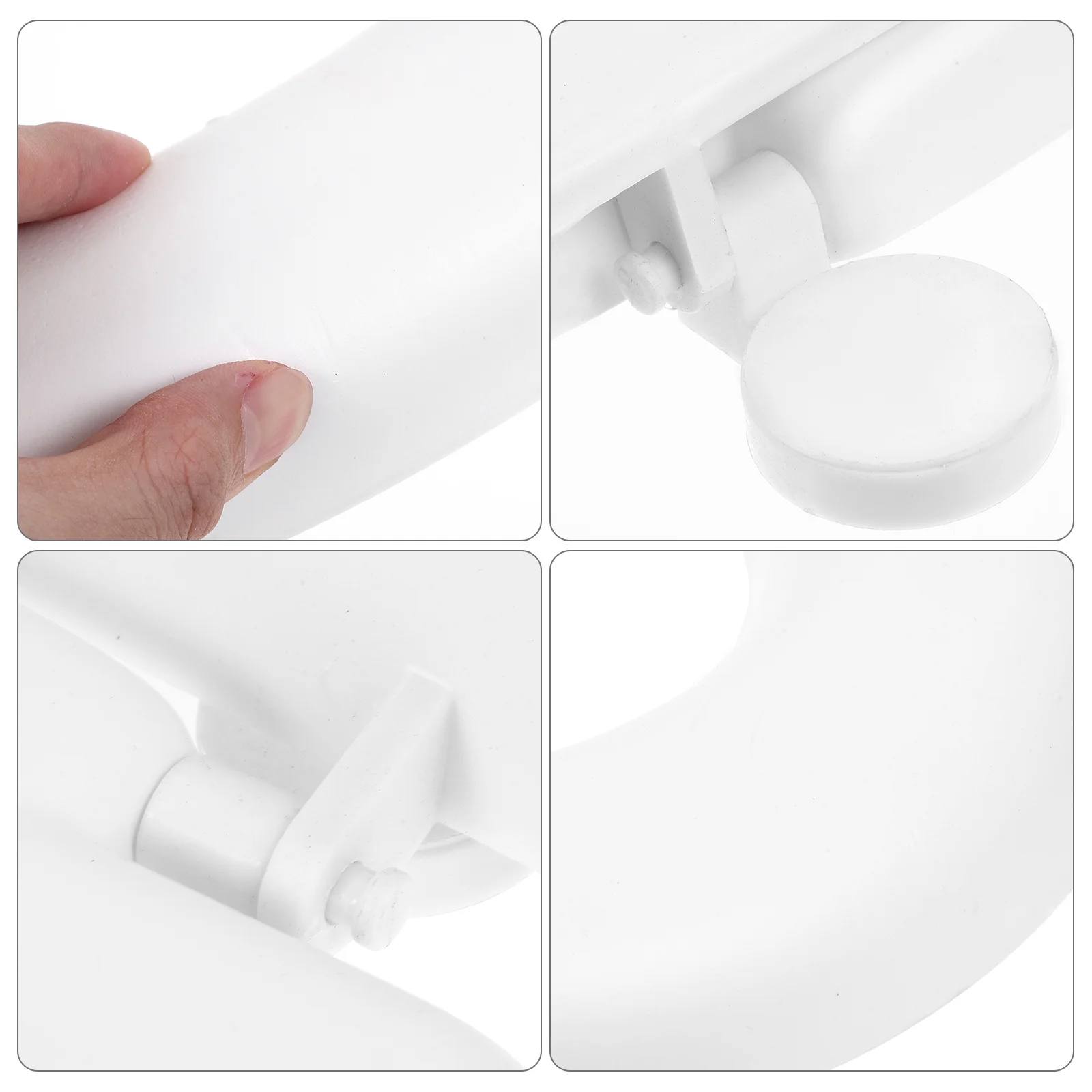 

Eva Plastic Toilet Seat Thickened Soft Comfort Universal Size Easy to Clean Anti Oxidation Non Yellowing Bathroom Toilet Seat