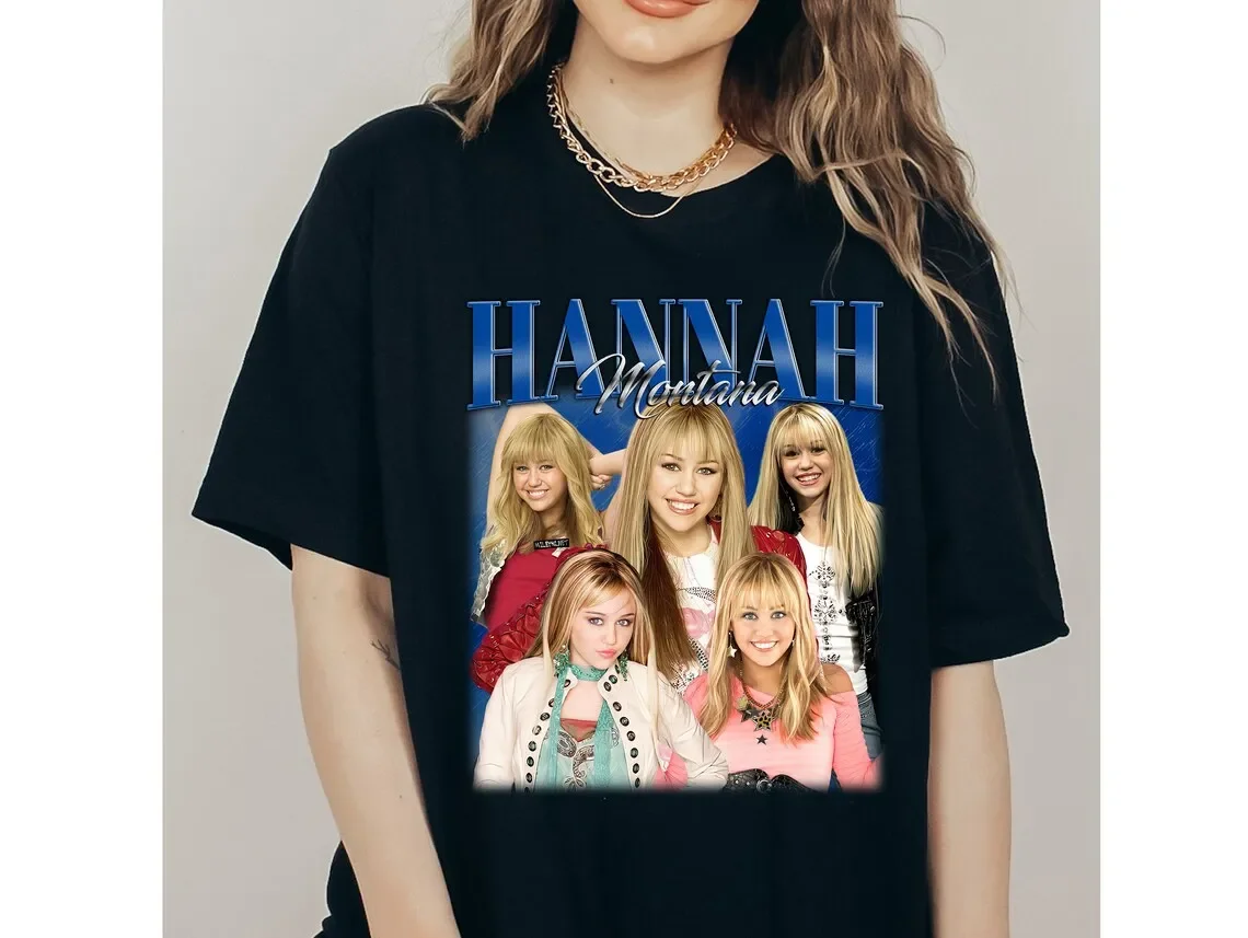 Hannah Montana Shirt Hannah Montana T-Shirt Vintage Tshirt Cult Movie Shirt Retro Shirt Sweatshirt Custom Shirt Gifts for her