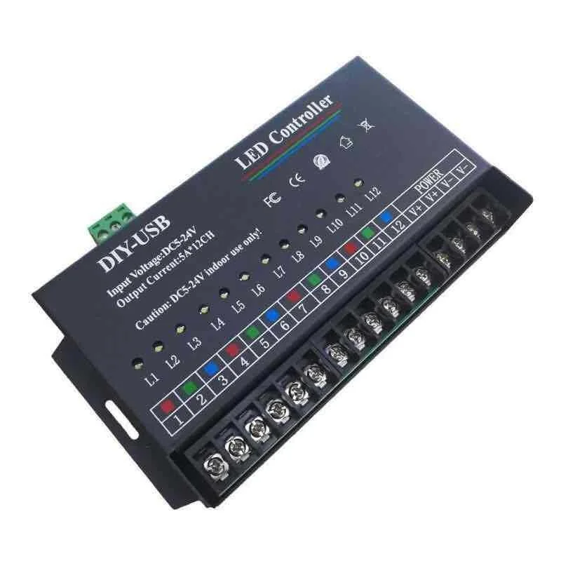 12 Kênh Lập Trình Điều Khiển Rgb/Đơn Sắc Tướng 60A Thanh Ánh Sáng Lập Trình Điều Khiển, Thanh Ánh Sáng Lập Trình Điều Khiển