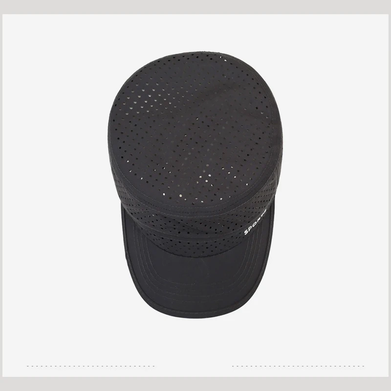 Men Women Breathable Flat Top Cap Quick Dry Sports Sun Hat Outdoor Running Golf Baseball Cap 3