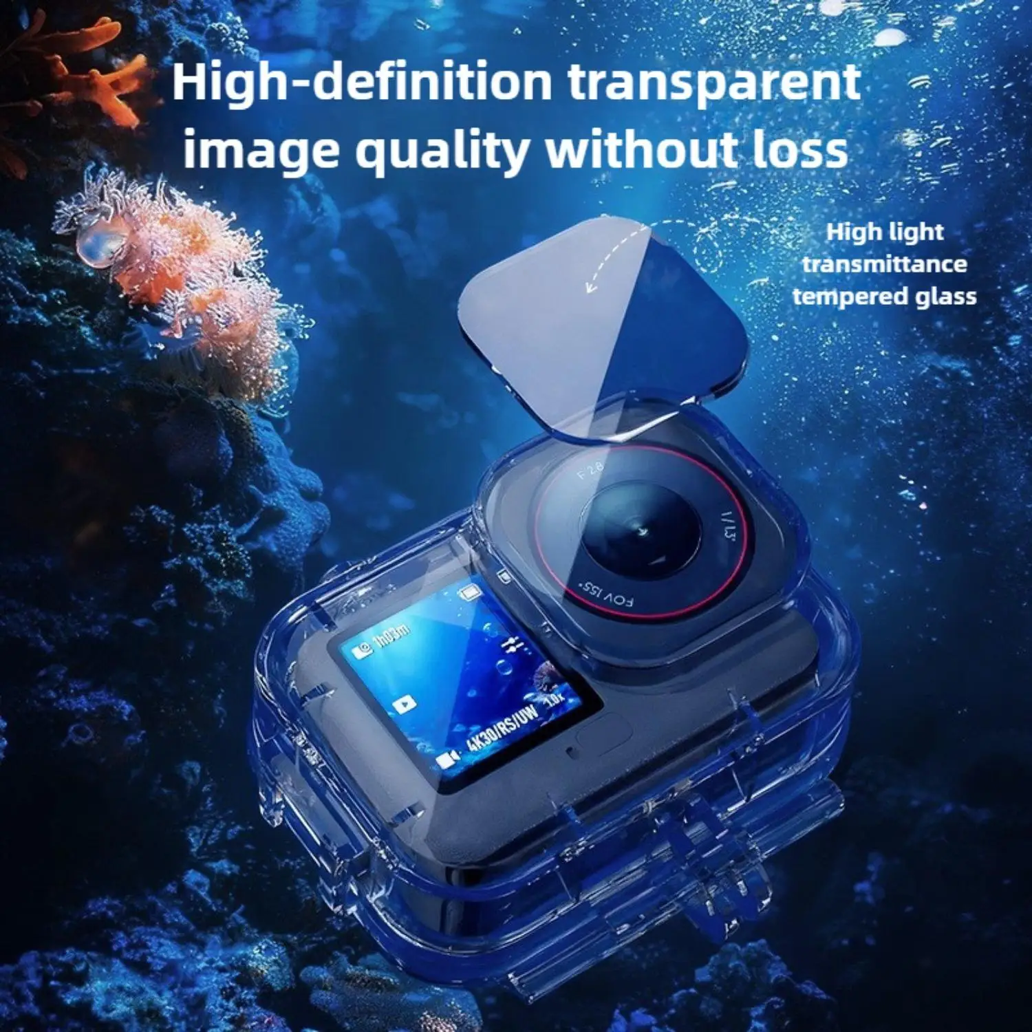 DJI Osmo Action 6 카메라용 방수 하우징 케이스 70미터 수중 다이빙 쉘 커버