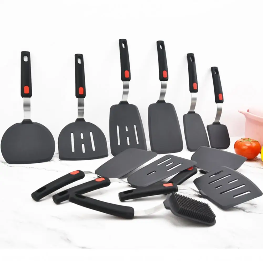 Anti-rust Frying Spatula No Cracking Spatula Ergonomics Beef Meat Egg Pastry Scraper  Cookware