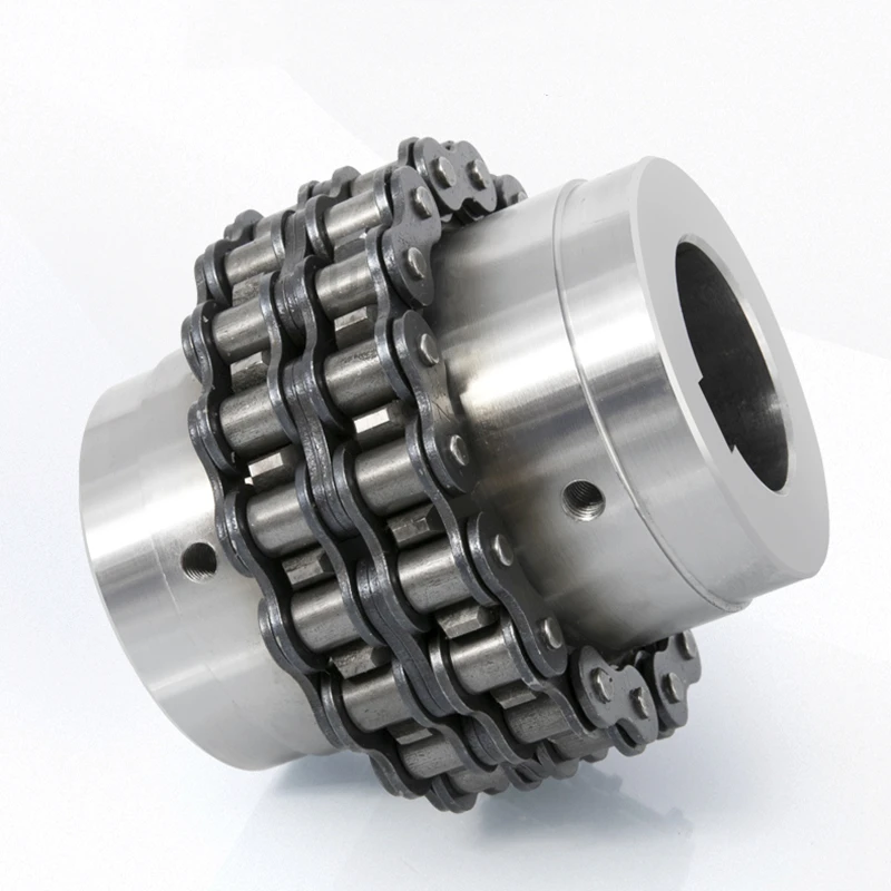 

KC Roller Chain Coupling With Protective Housing High Torque Coupling Chain Type Shaft Connector Gear Coupling CNC