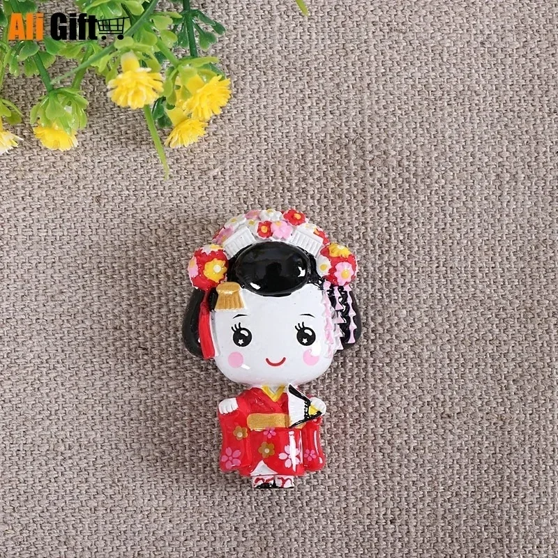 اليابان السياحية تذكارية مغناطيس الثلاجة اليابان طوكيو الديكور ثلاثية الأبعاد مغناطيس الثلاجة ملصق تذكارية المطبخ ديكور المنزل