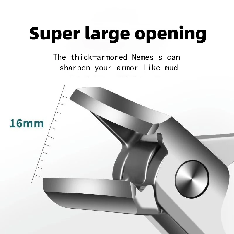 Sharp Large-Opening Anti-Splash Nail Clippers for Paronychia, Oblique Nail Clippers, Hard and Thick Nail Clippers