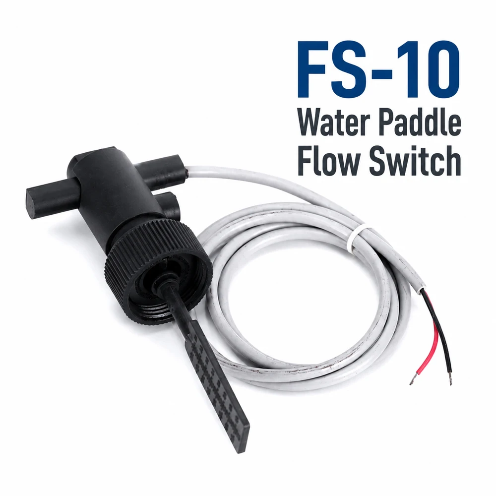 FS-10 Water Level Control Float Level Switch Female Thread Connecting Flow Sensor 1L/min Flowmeter for Heat Pump Water Heater