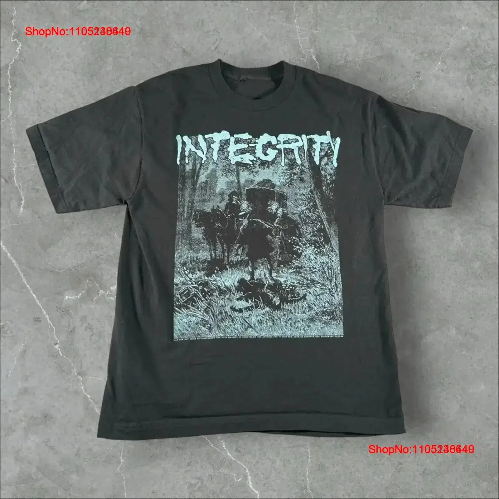 Integrity T Shirt Mens Medium Black Y2K Hardcore Punk Band Metal Victory Records vintage Washed Comfortable fashion Stylish