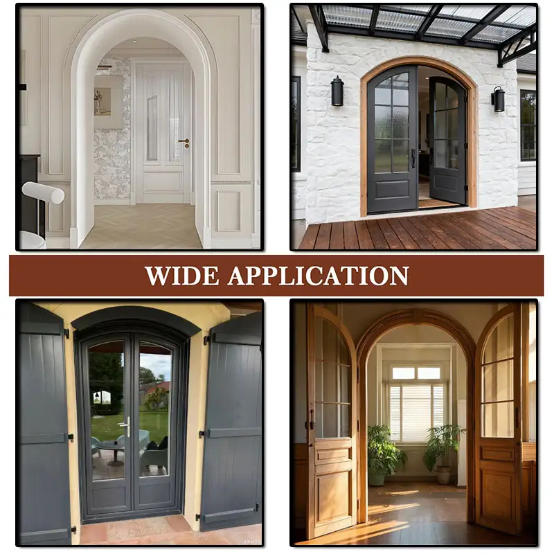 DTGJ Arched Door Screen Window Mosquito Net Magnetic Curved Round Customized Fly Insect Mesh Black White Invisible fiberglass - Image 6