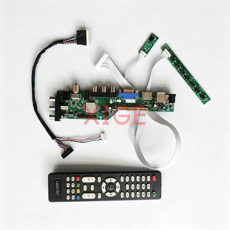 

For N156B6 BT156GW02 N156BGE BT156GW01 Controller Board Kit DIY HDMI/VGA/AV/USB/DVB 40-Pin LVDS 1366*768 Laptop Screen 1366x768