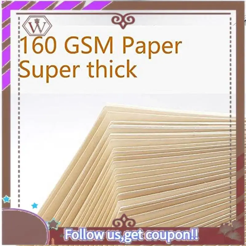 ABBG-Sketchbook High Quality Linen Hardcover 120 Pages 160GSM Thick Refillable Loose Leaf Notebook(32K)