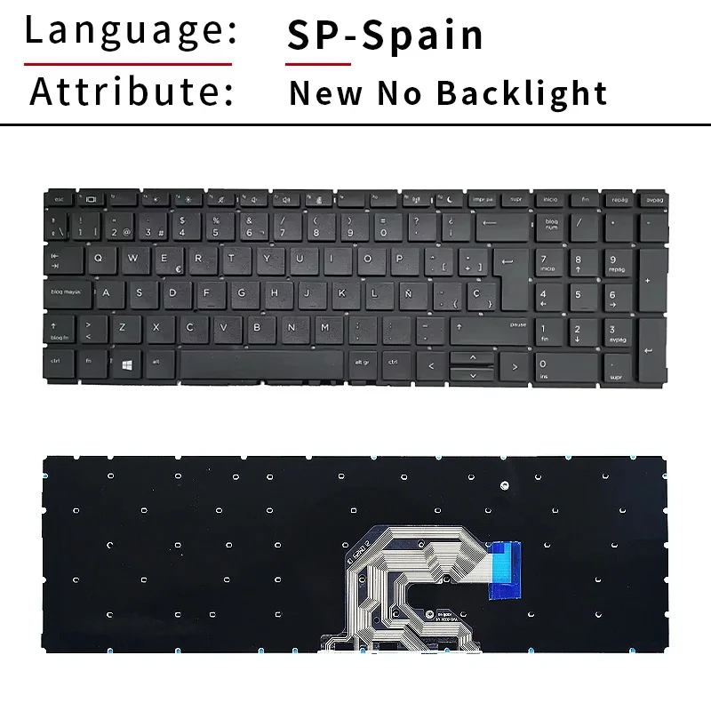 US/RU Layout Laptop Keyboard For HP Probook 450 G6 G7 455 G6 G7 455R G6 HSN-Q25C HSN-Q22C HSN-Q16C HSN-Q17C L45091-031