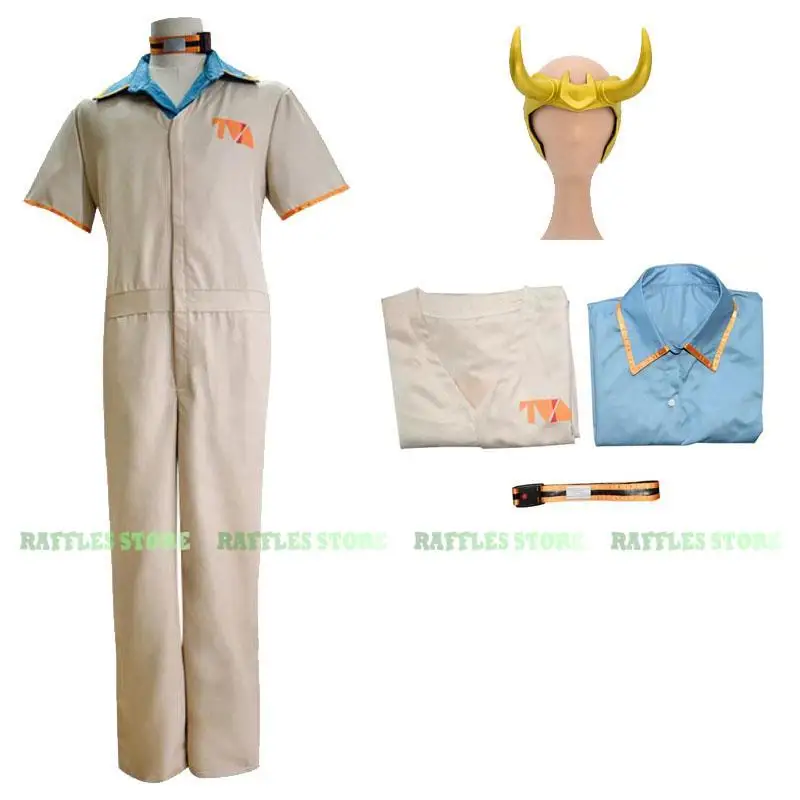 

Lokki Cosplay Costume TVA Prison Uniform Jumpsuit Outfits Halloween Carnival Suit Party Carnival Male Kostums Movie TV Cosplay