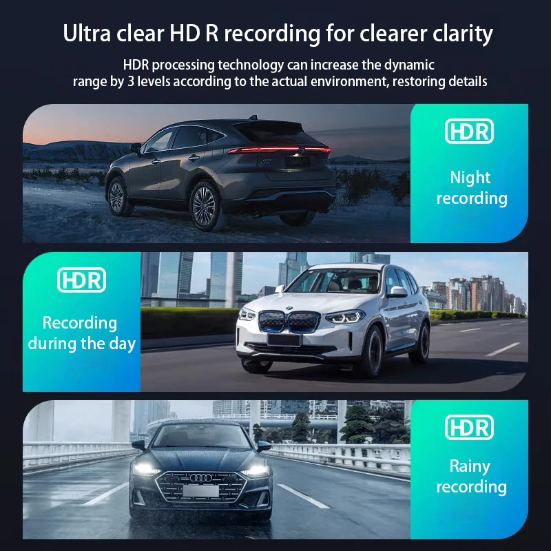 Dual Lens 3Inch Dash Cam HD 1080P IPS Car Dvr Zinc Alloys IR Night Vision Wide Angle Drving Recorder Black Box Auto  Accessories