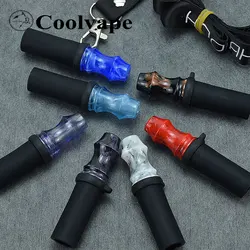 Water Pipe Mouthpieces Reusable Hookah Mouthpiece Shisha Mouth Tips Silicon Wooden Chicha Narguile