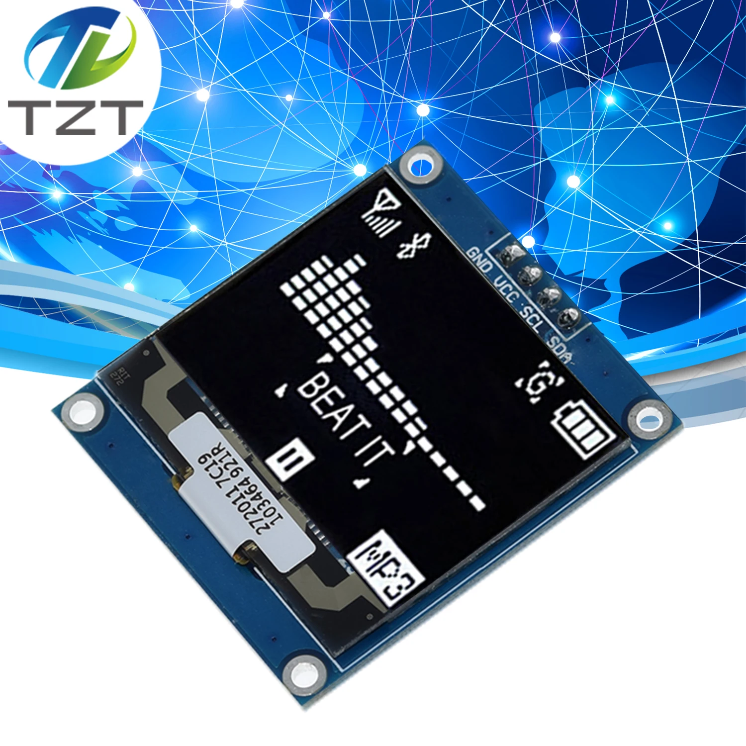 

1,32-дюймовый oled-белый 128x96 ЖК-драйвер ssd1327 с графическим ЖК-модулем HD, интерфейсный экран iic