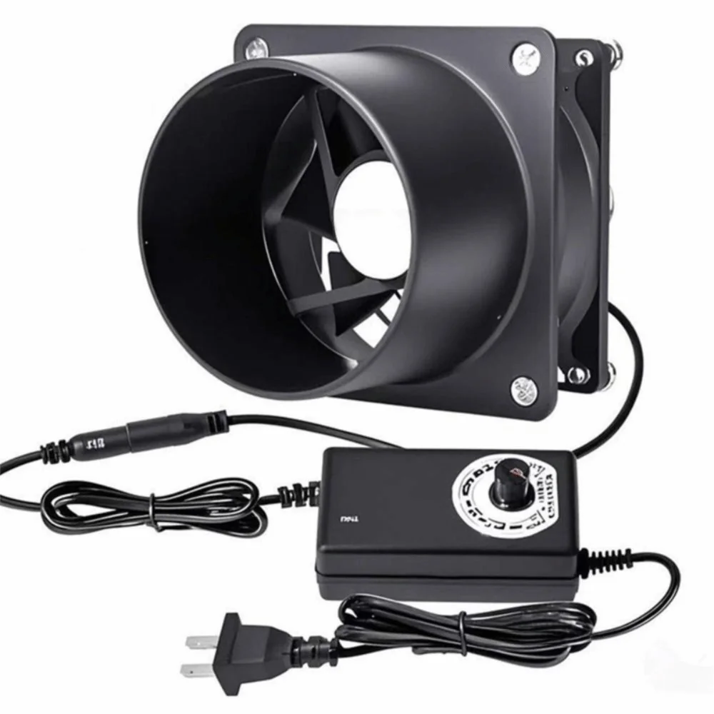 8cm Duct Blower Exhaust Fan 12V Adjustable Speed Exhaust Fan Duct Fan for Electronics 3D Printer Enclosure Welding Ventilation