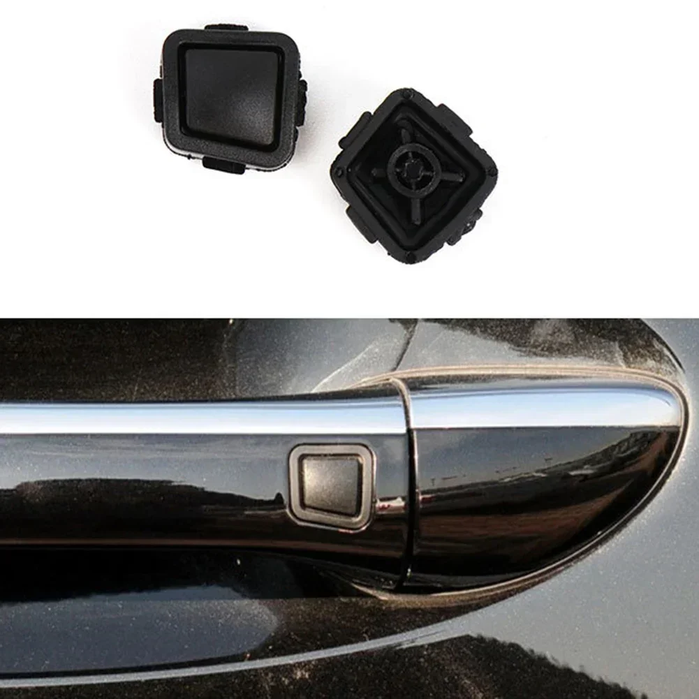 2Pcs Keyless-Go Door Handle Button ABS Cover Fit For Mercedes-Benz W211 C209 W219 W251 Outer Handle Button Cover Replacement