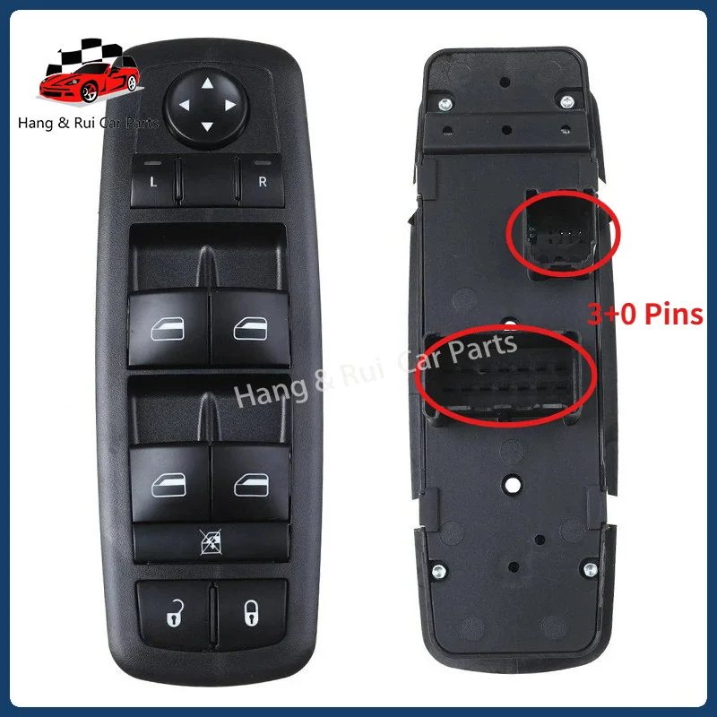 4602535AC Car Power Window Master Switch Button  0+3 Pins For Dodge Caravan Grand Caravan 2006-2010 Journey 2009-2014 Front Left view 2