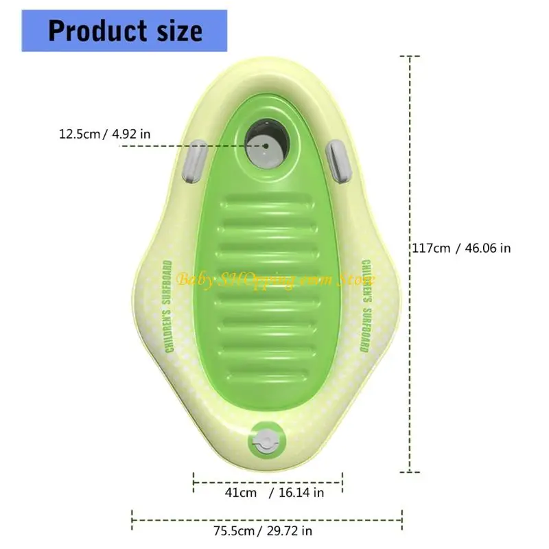 23GD Niños tabla surf inflable Diseño bomba prensa PVC PVC Dispositivo flotante estable para actividades