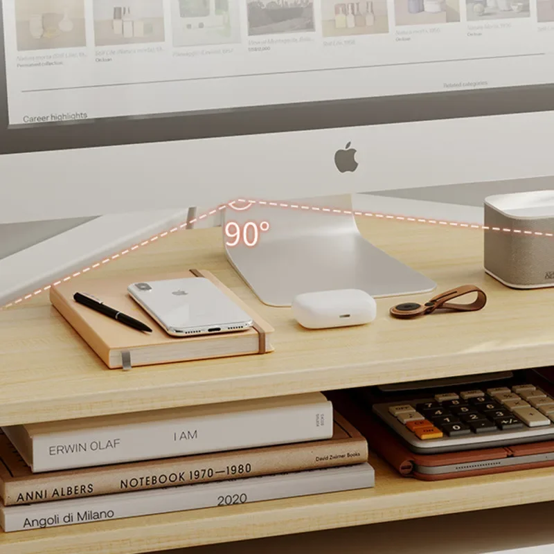 Sale Desktop Laptop Stand Multifunctional Desk Organizer Partition Storage Computer Table Eyesight Protection Desk Shelf