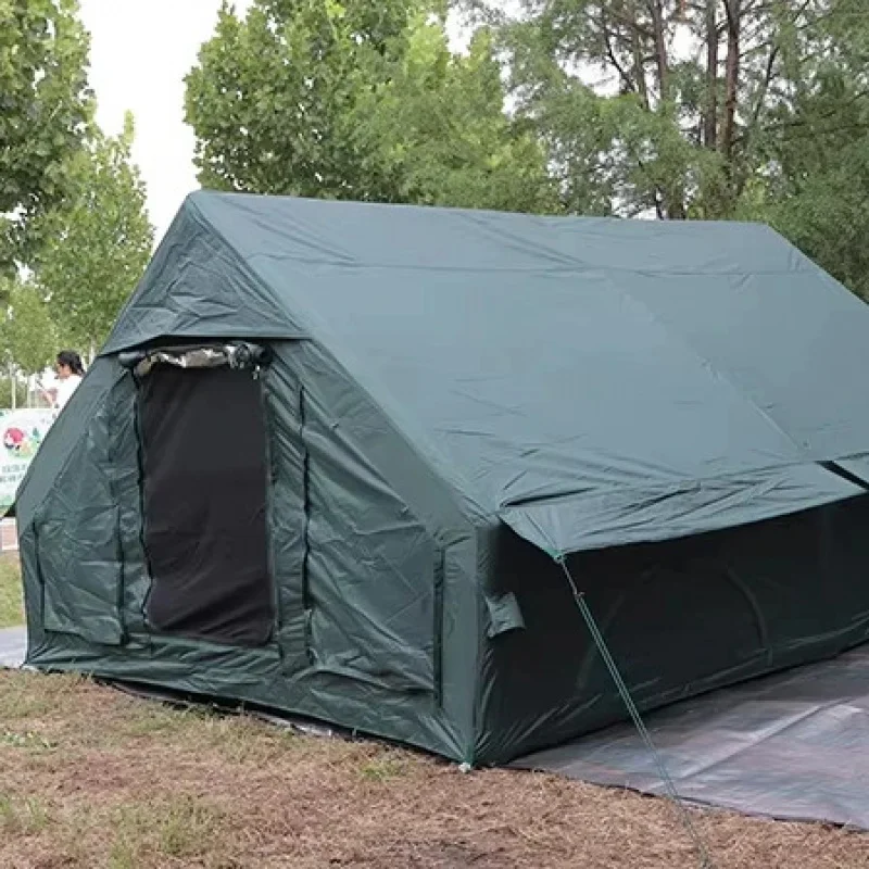 

10-Person Large Fami Camping Tent Quick-Open Outdoor Thicken Water-Resistant 420D Poester Four Seasons Infla Cin Tent